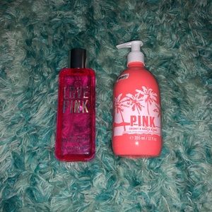 Pink by Victoria’s Secret body mist and lotion